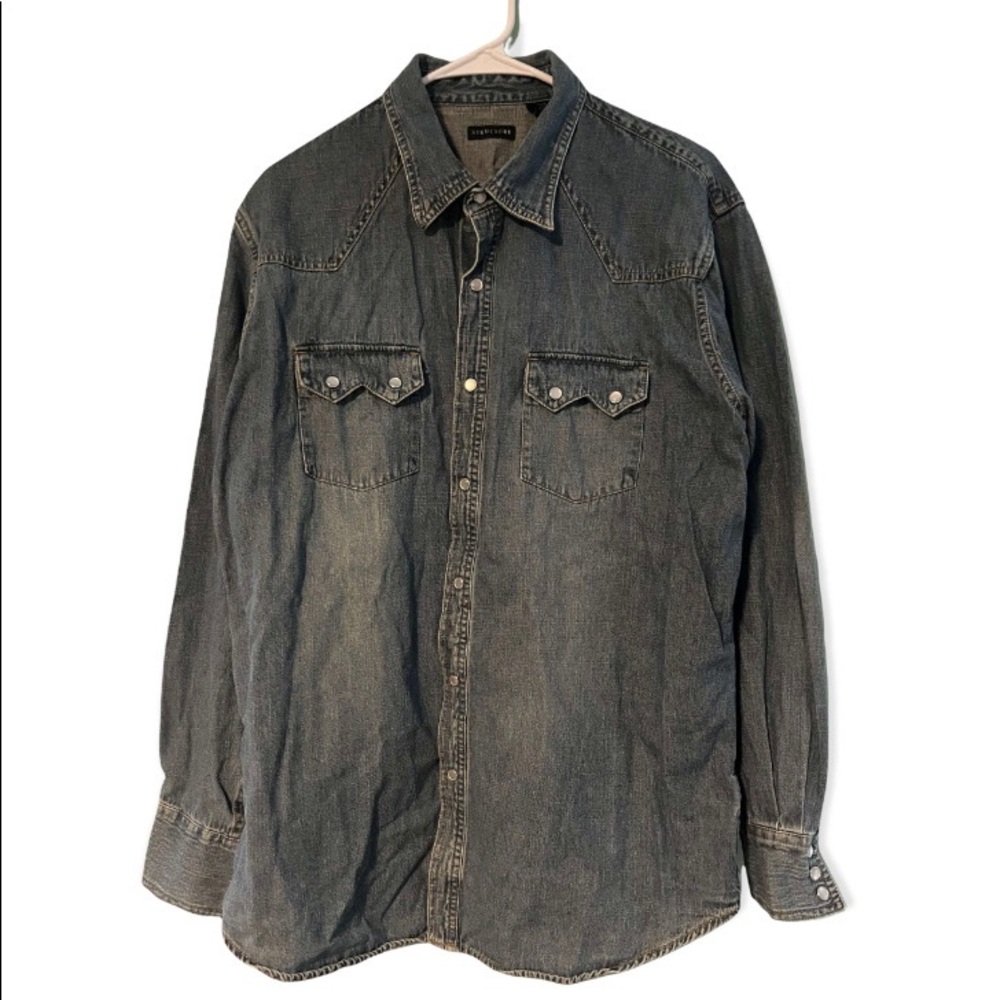 Vintage Double Breasted Denim Shirt